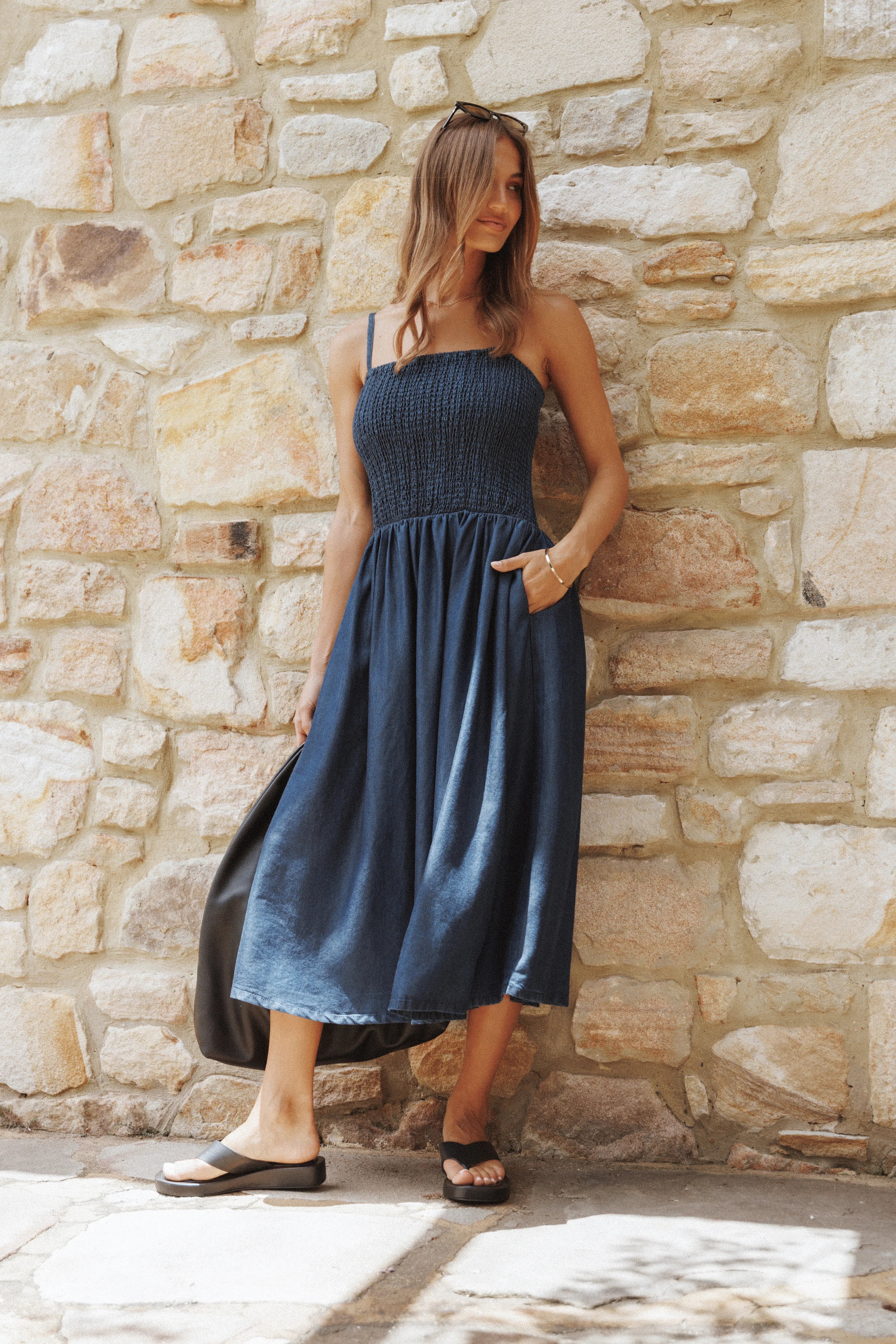 Arnika Midi Dress Blue