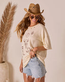 Western Glow Graphic Short Sleeve Top