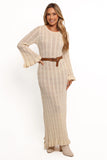 Colter Long Sleeve Maxi Dress White
