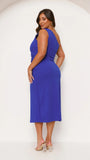 Alaina Midi Dress Cobalt Blue