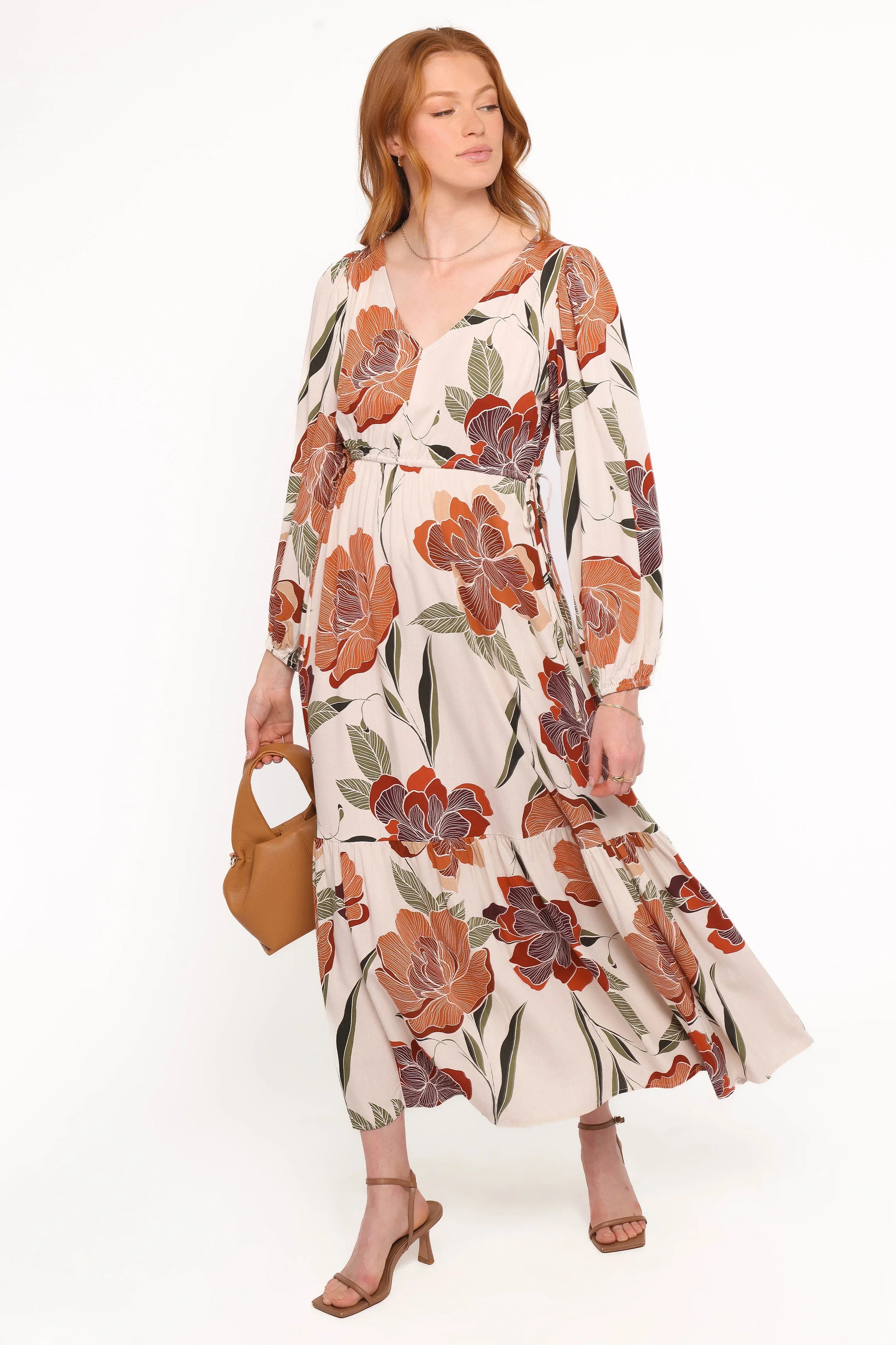 Cerwin Midi Dress Fall Floral