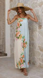 Ellea Maxi Dress Botanical Bliss Blue