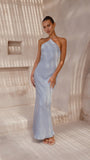 Chiara Maxi Dress Steel Blue