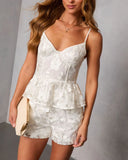 Midnight Renewal Floral Applique Shorts