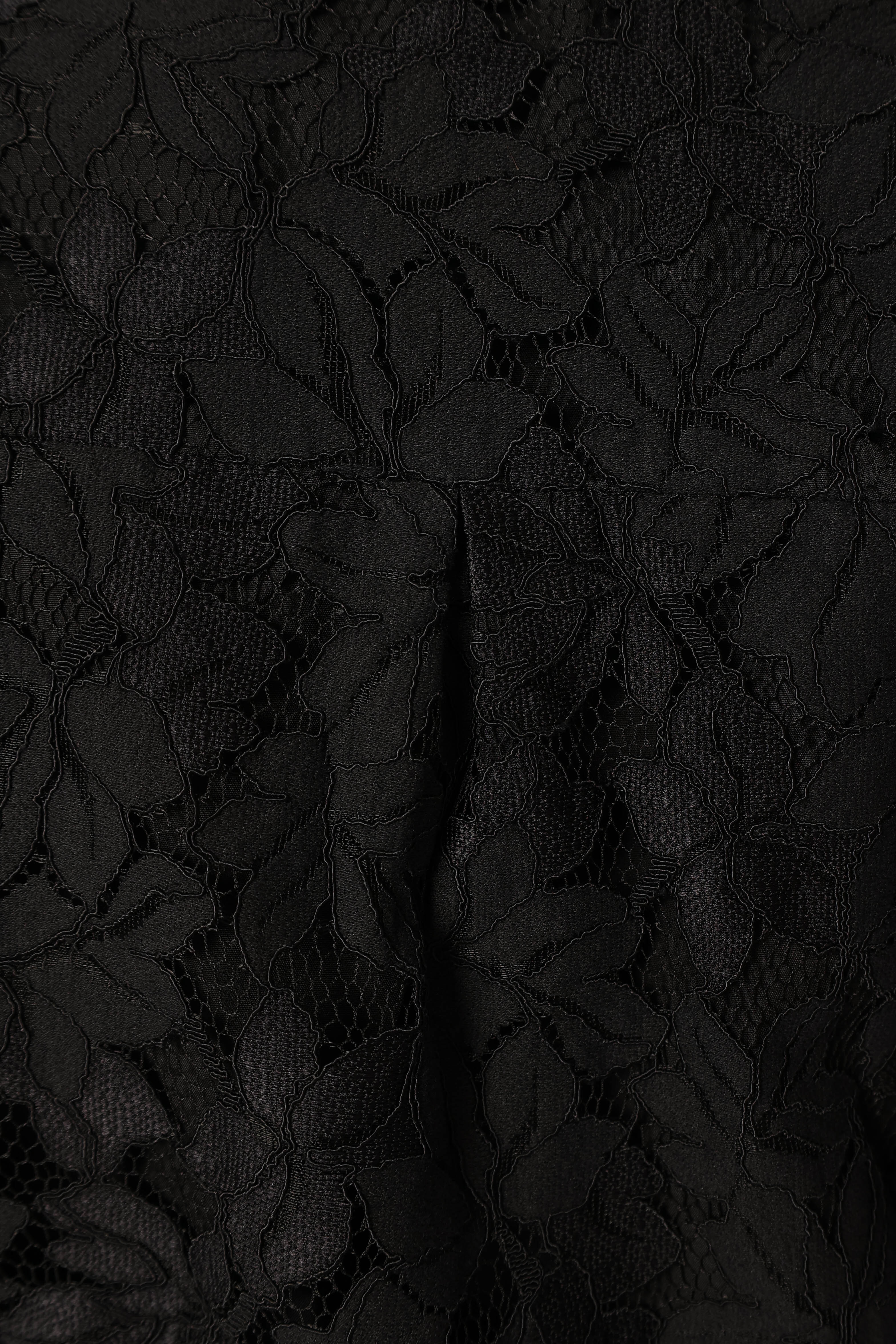 Tadeo Lace Shirt Black