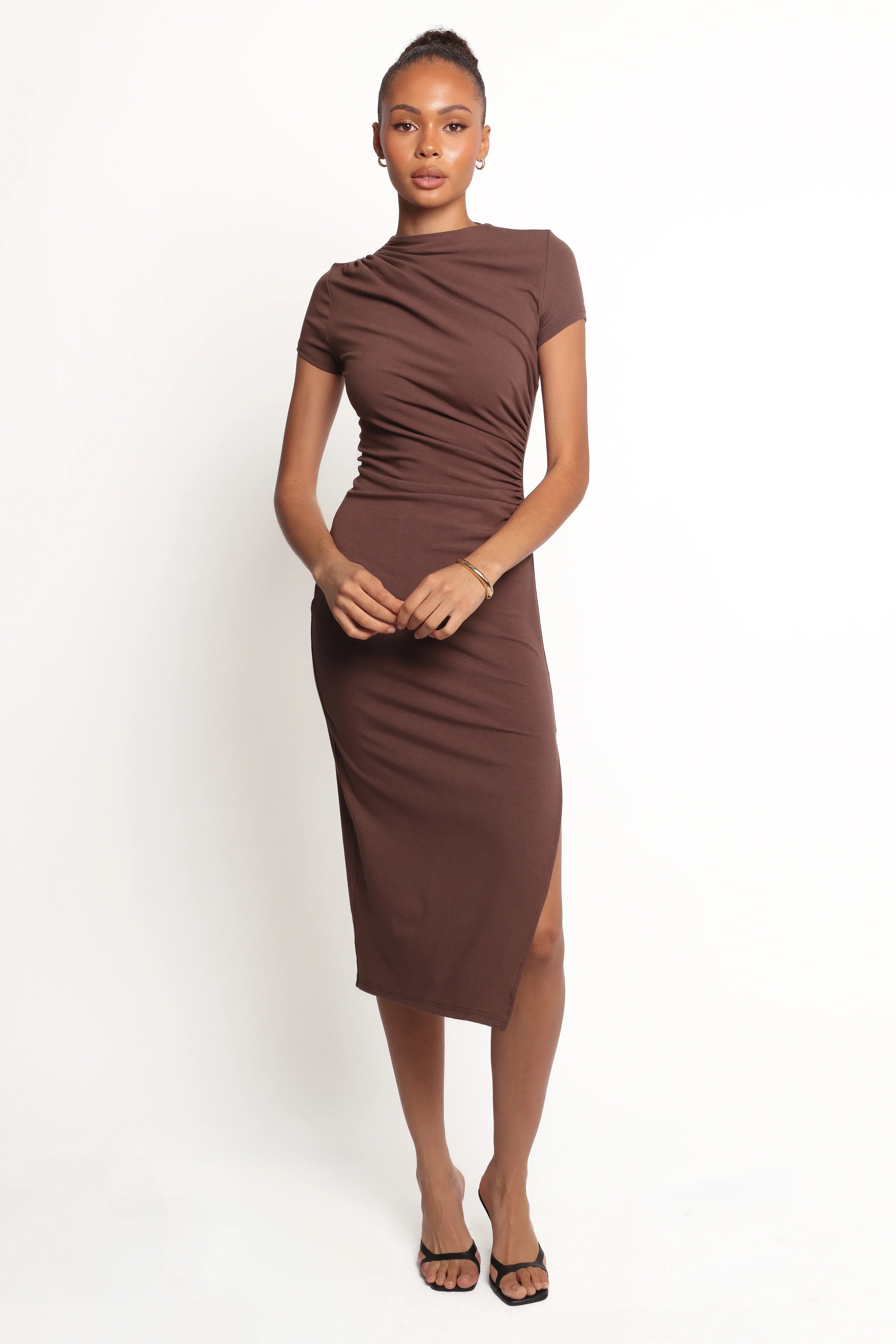 Lioren Midi Dress Brown