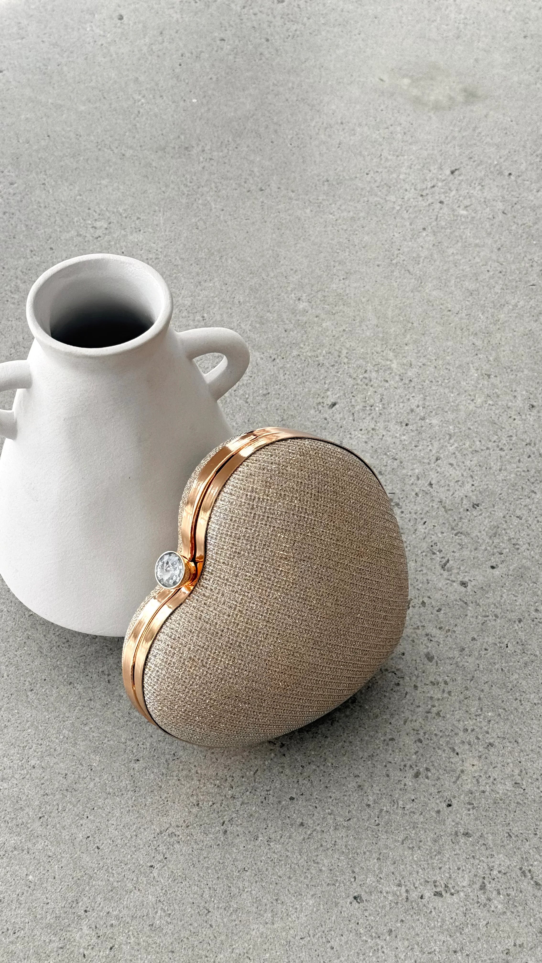 Zana Heart Bag Gold