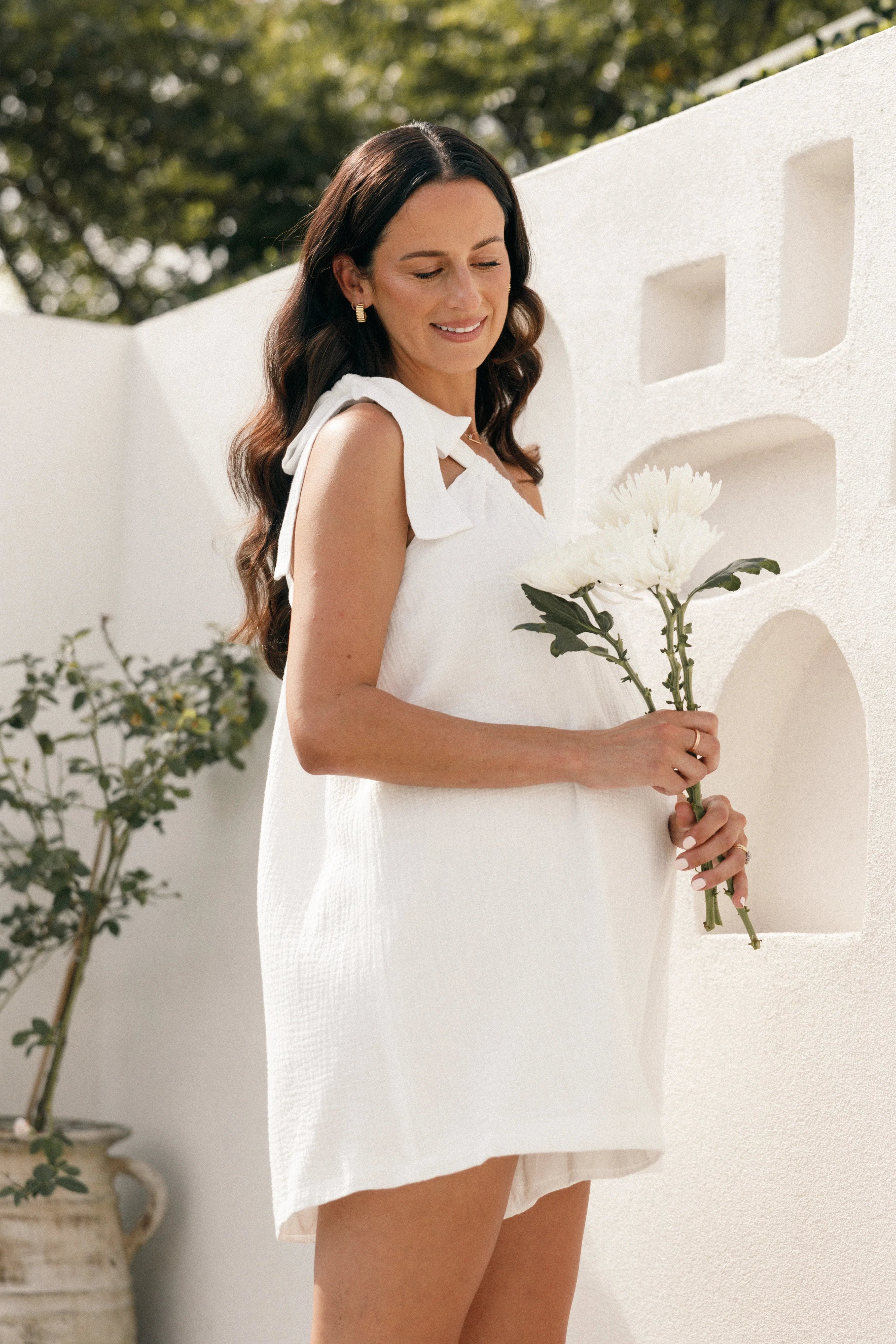 Miffy One Shoulder Romper White