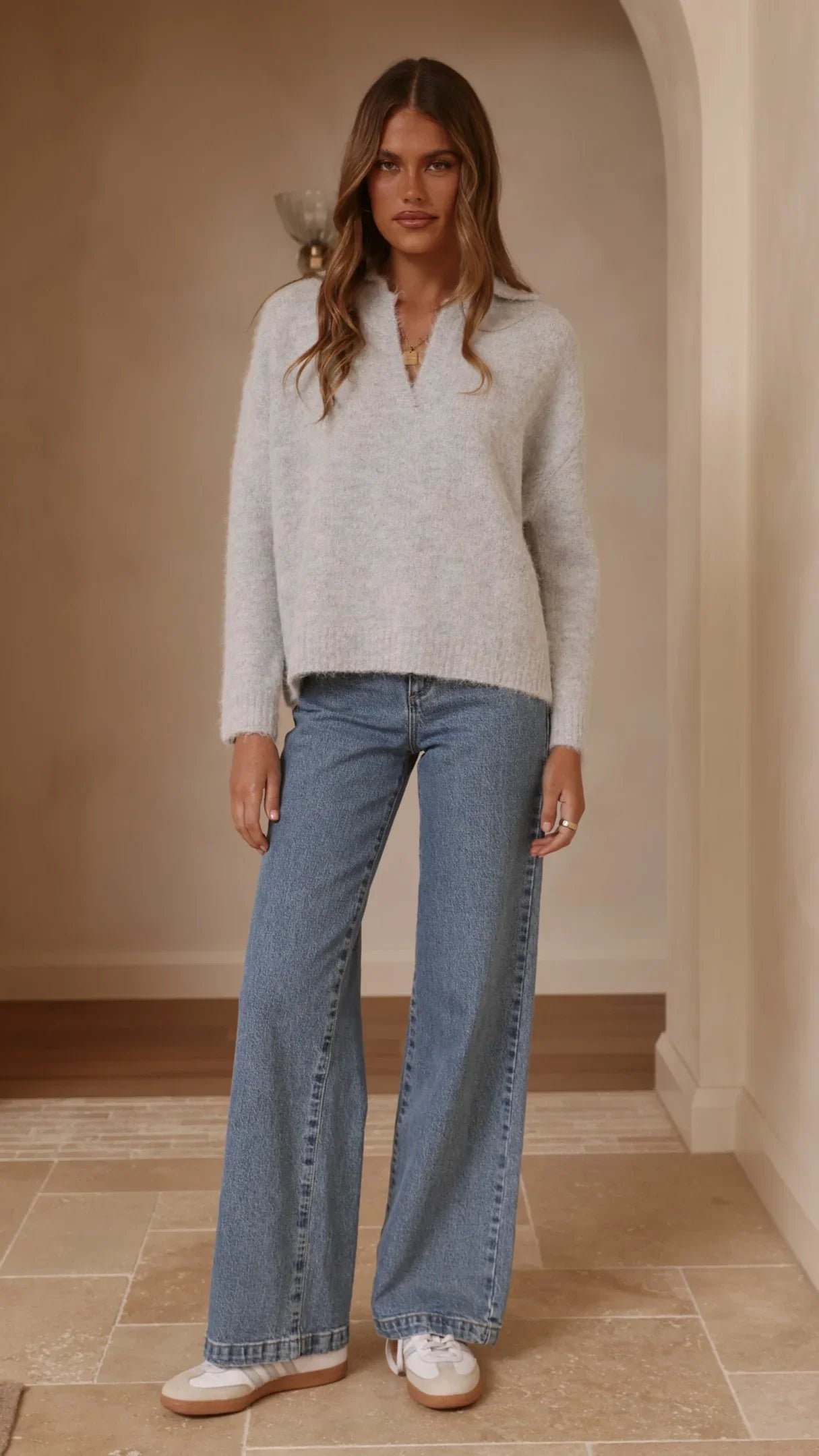 Kouvr Knit Sweater Grey