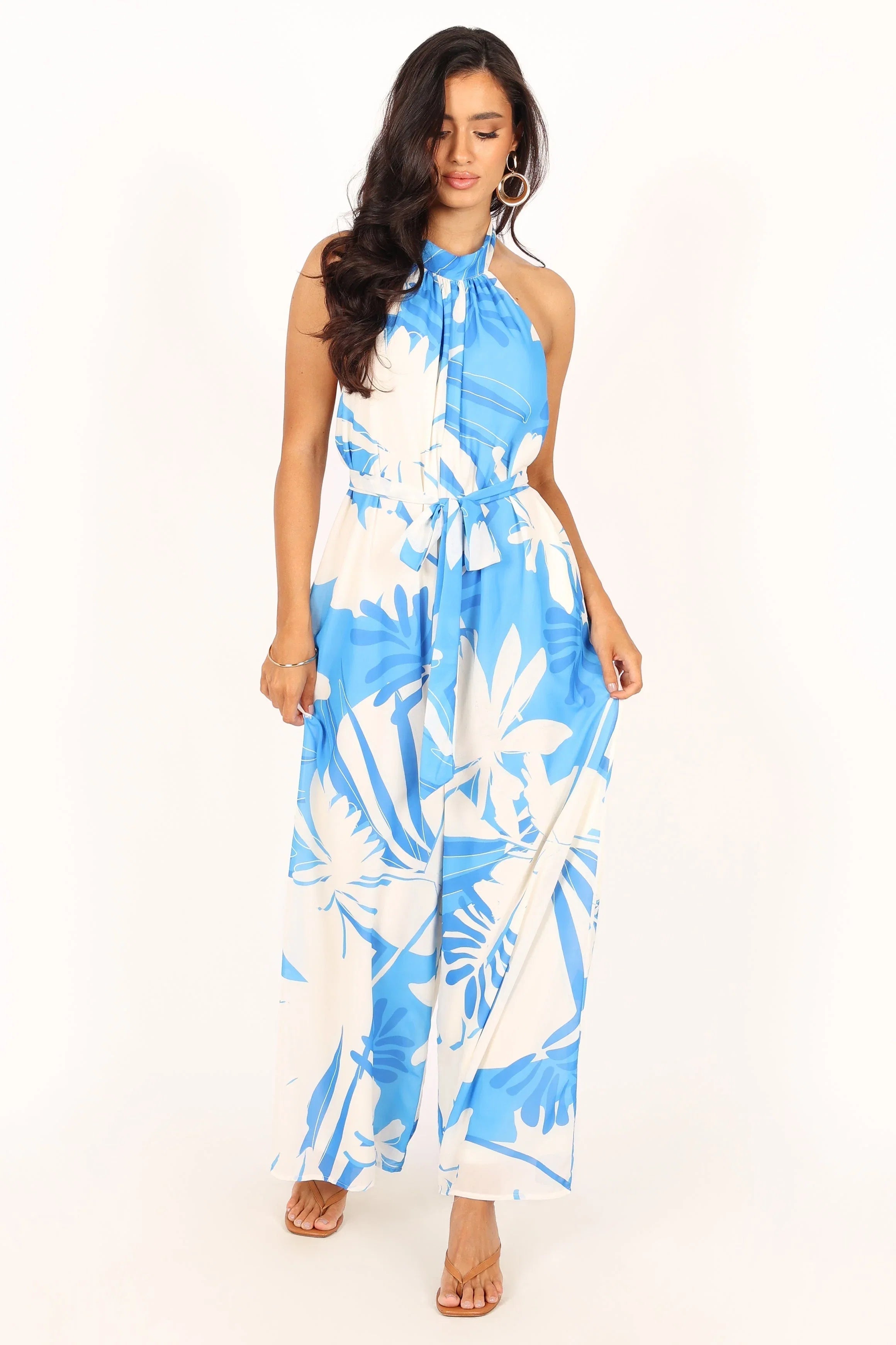 Aminah Jumpsuit Blue Floral