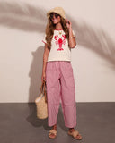 Red Claw Coastline Knit Graphic Lobster Print Sweater