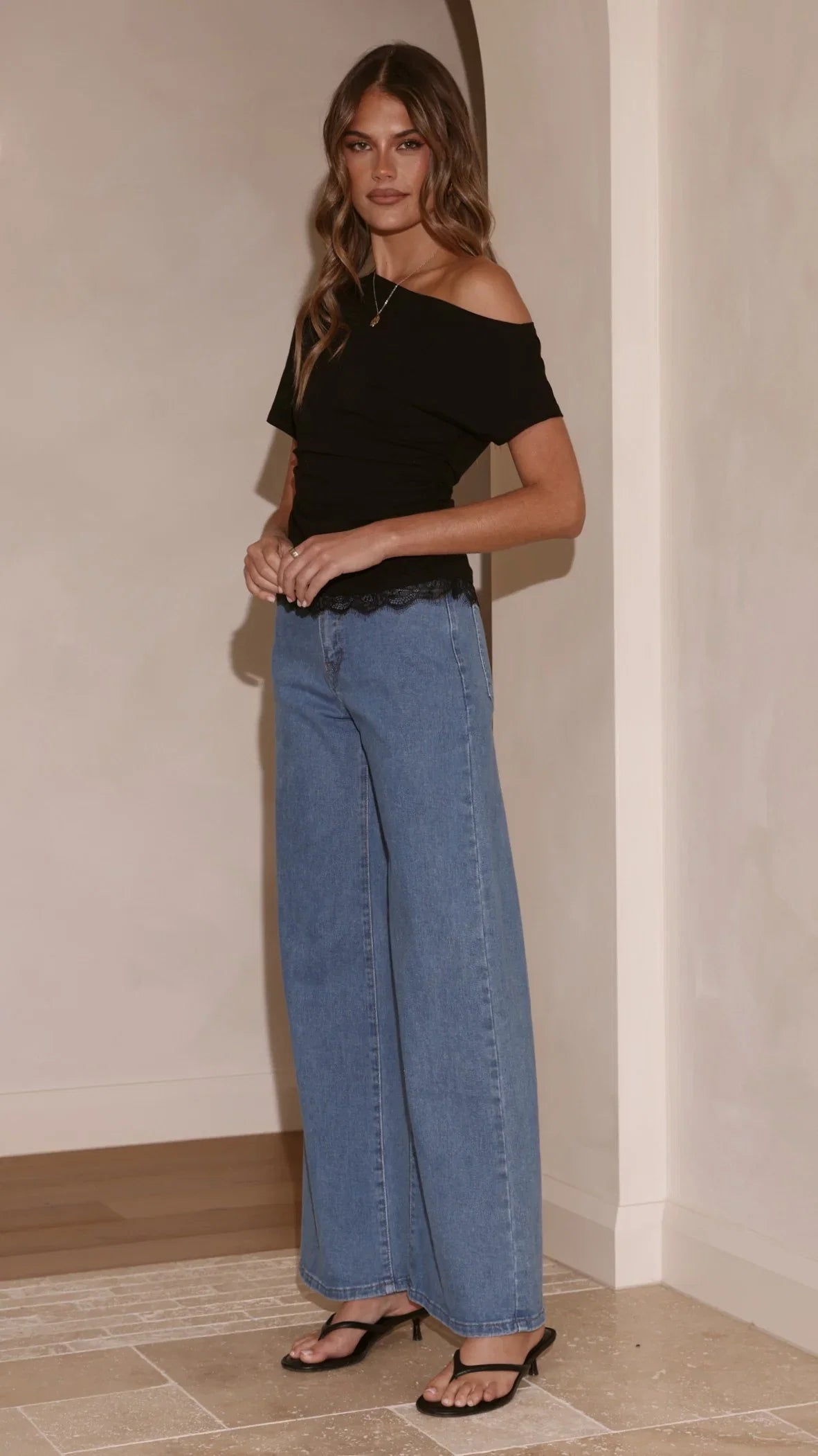 Ellery Straight Leg Jeans Mid Blue