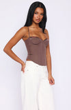 Its A Lifestyle Bustier Chocolate