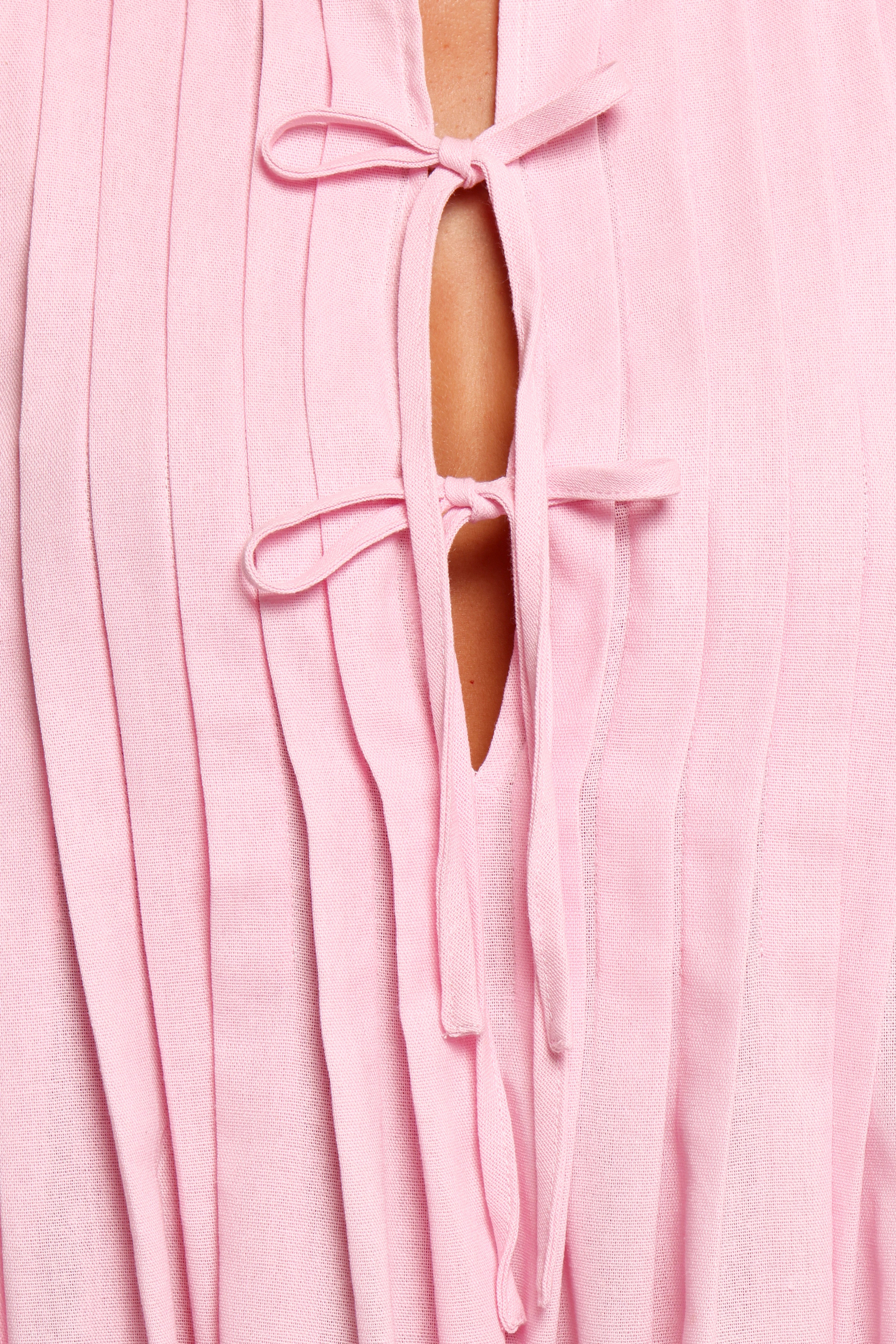 Madeline Mini Dress Pale Pink