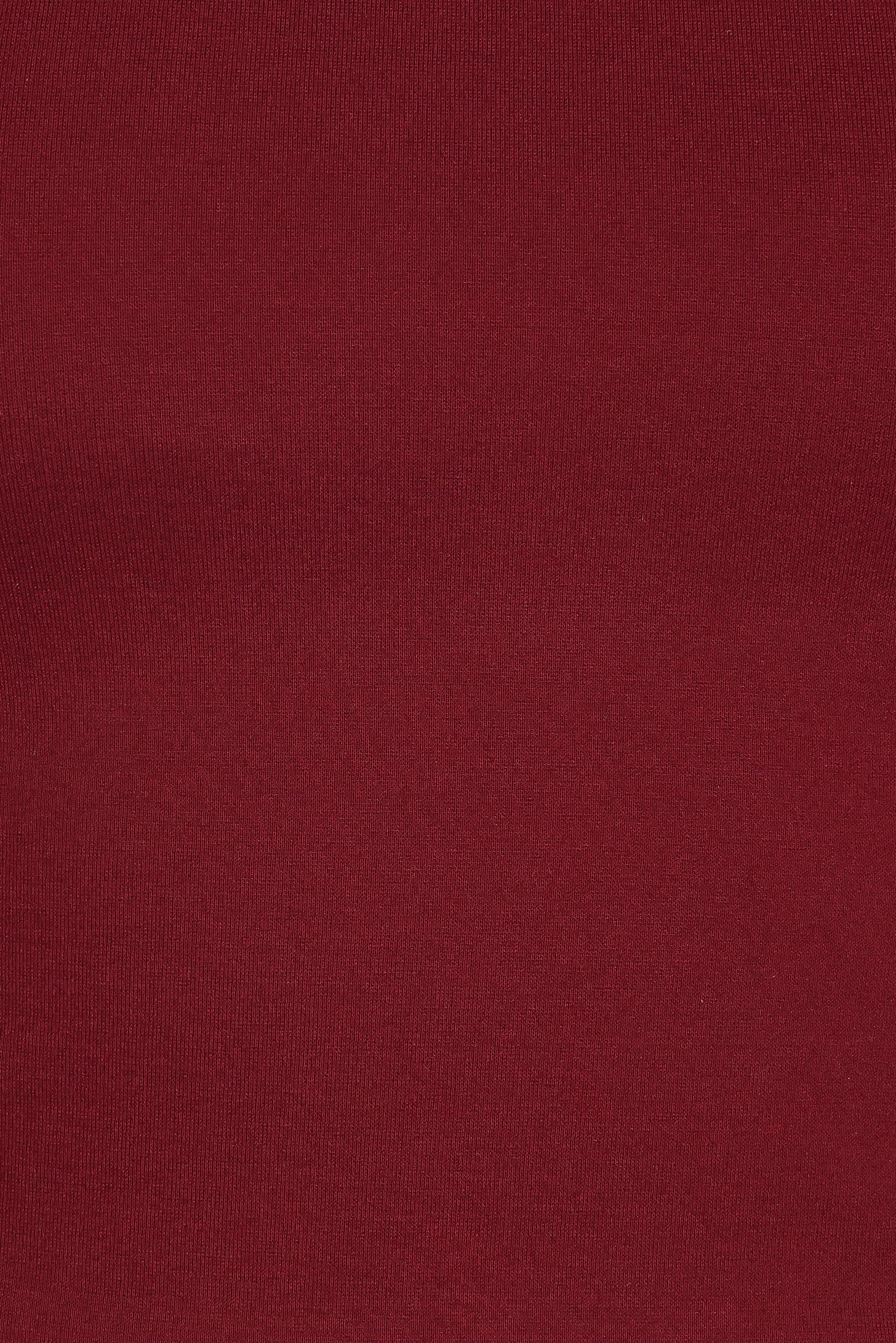 Wesson Sheer Sleeve Top Merlot