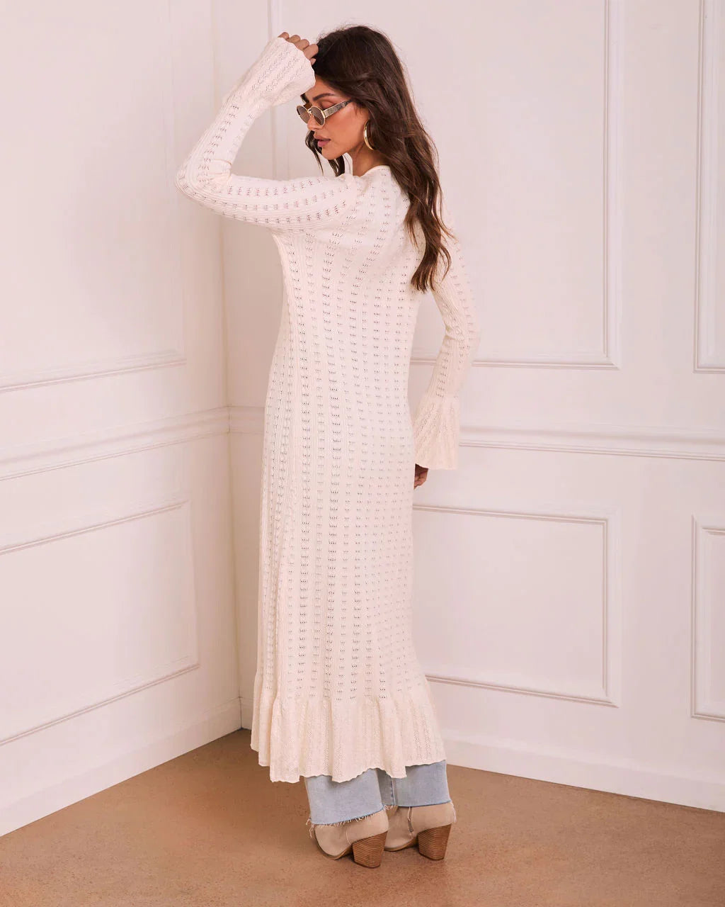 Averra Open Front Longline Cardigan