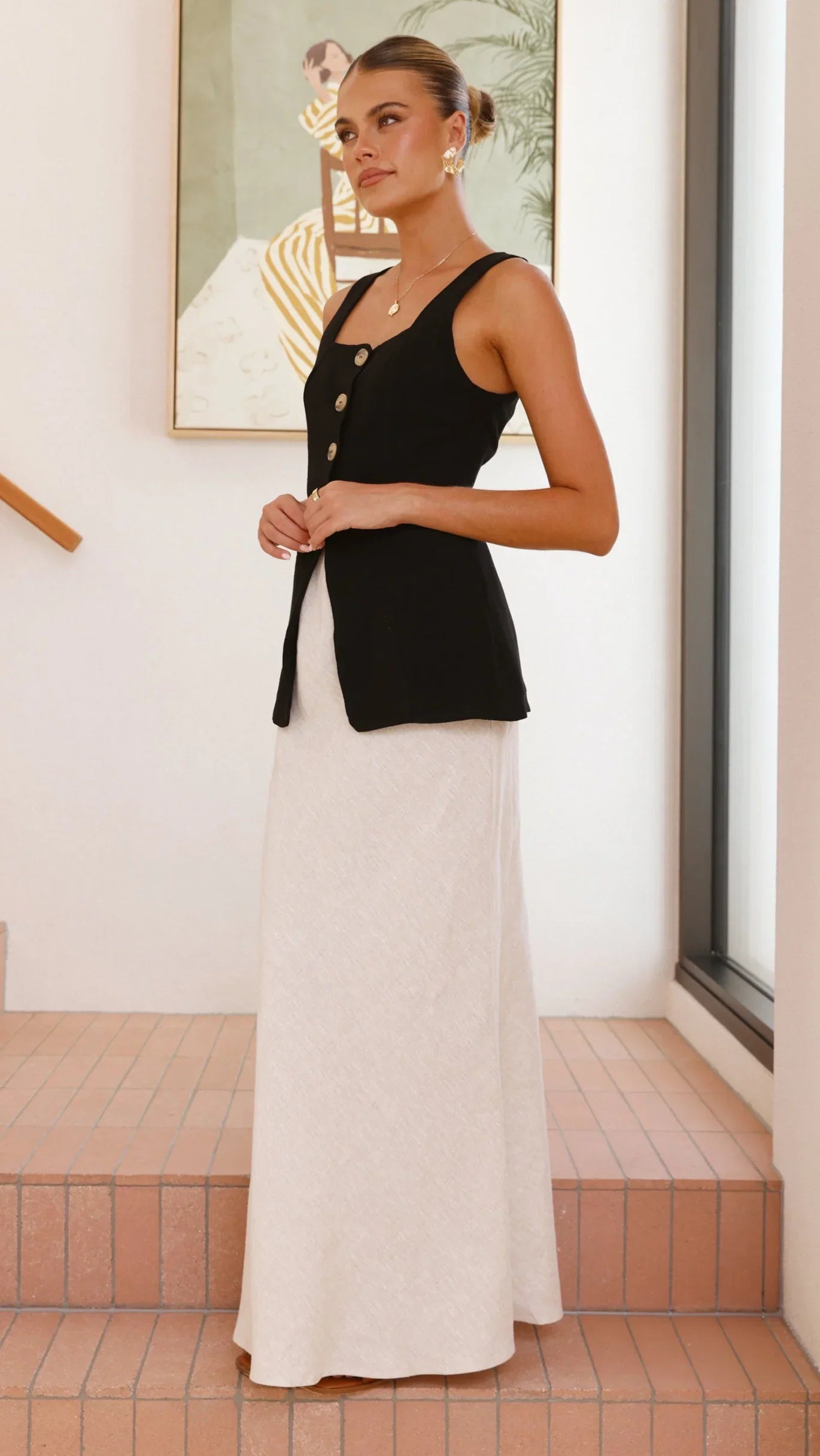 Nila Maxi Skirt Oat