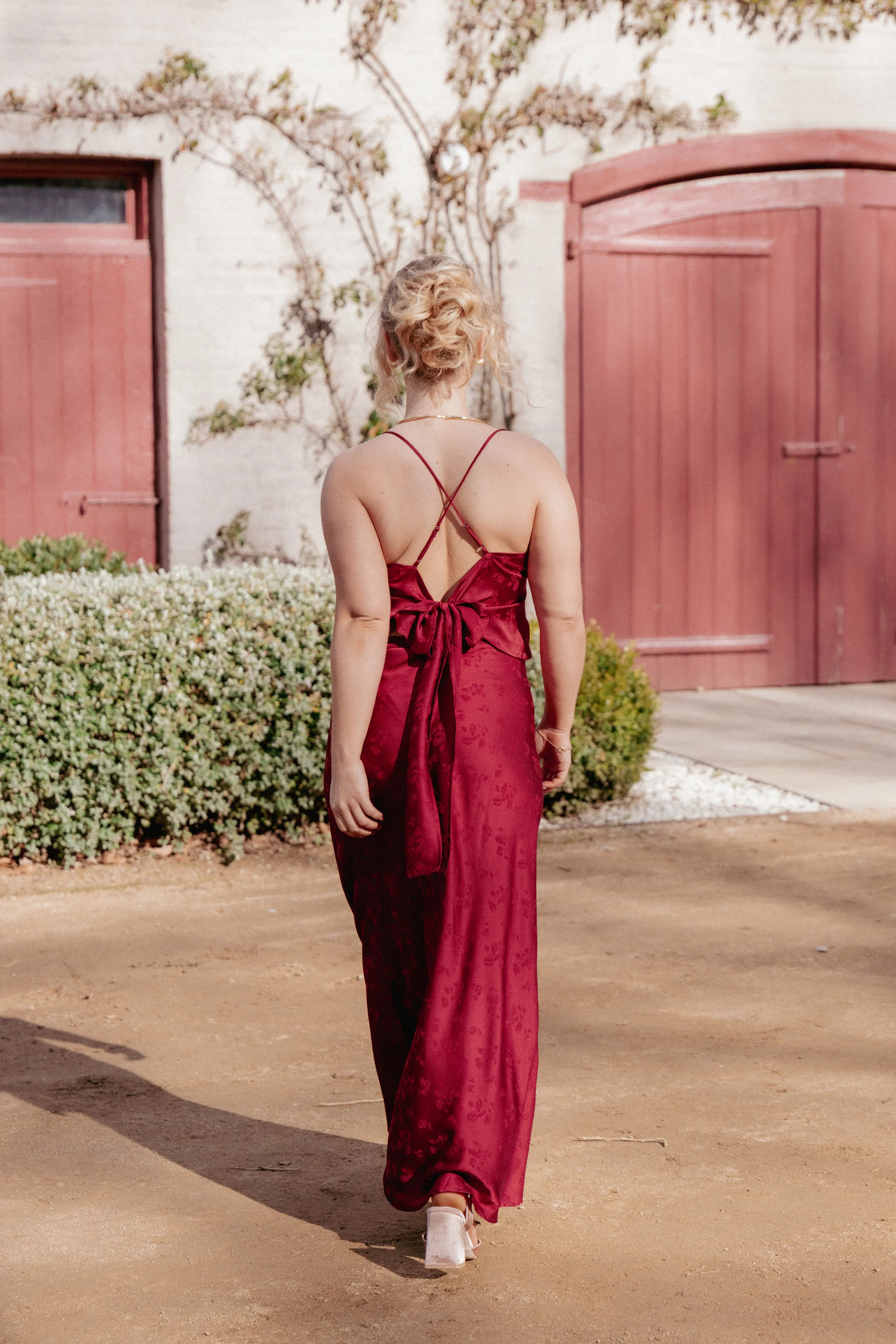 Belle Two Piece Set Burgundy
