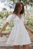 Cadhla Mini Dress Beige Gingham