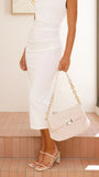 Fion Boucle Chain Strap Handbag Camel