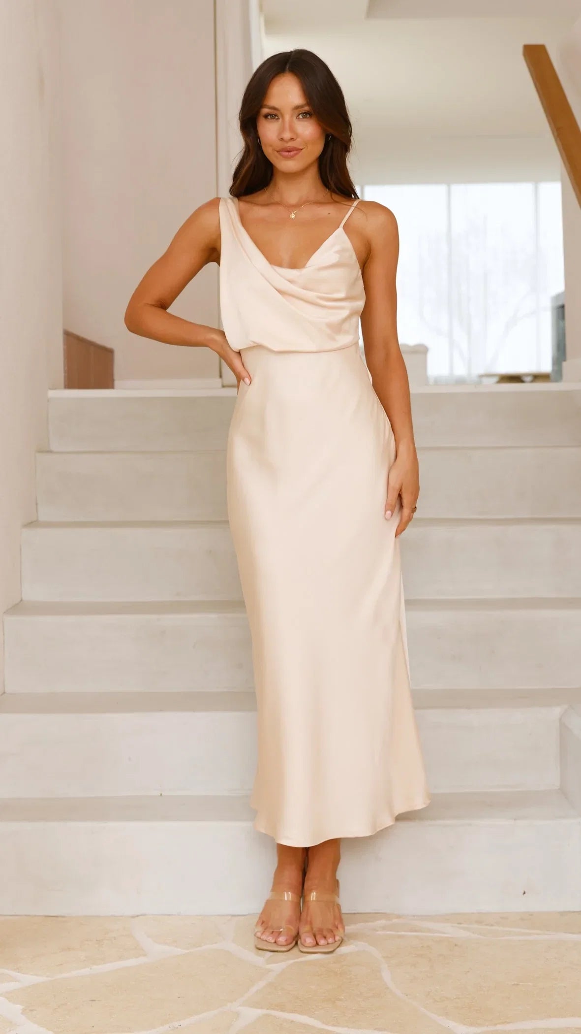 Audrey Maxi Dress Soft Gold