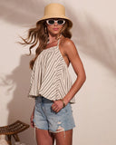 Yacht Day Striped Cotton Cami