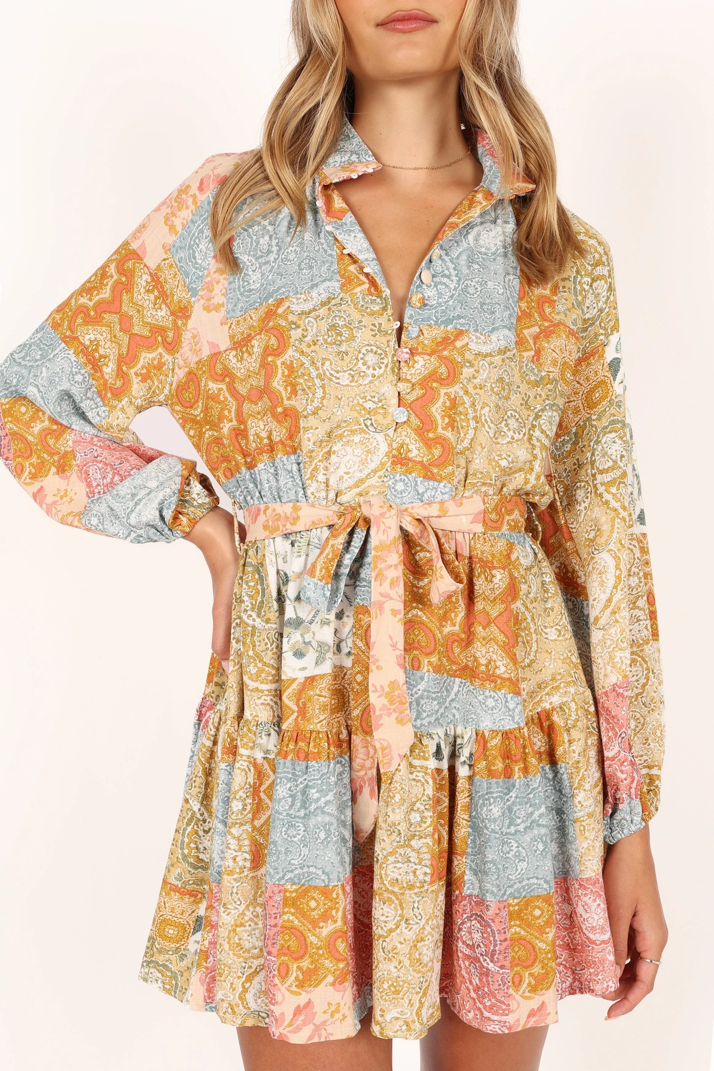 Silante Long Sleeve Mini Dress Maxine