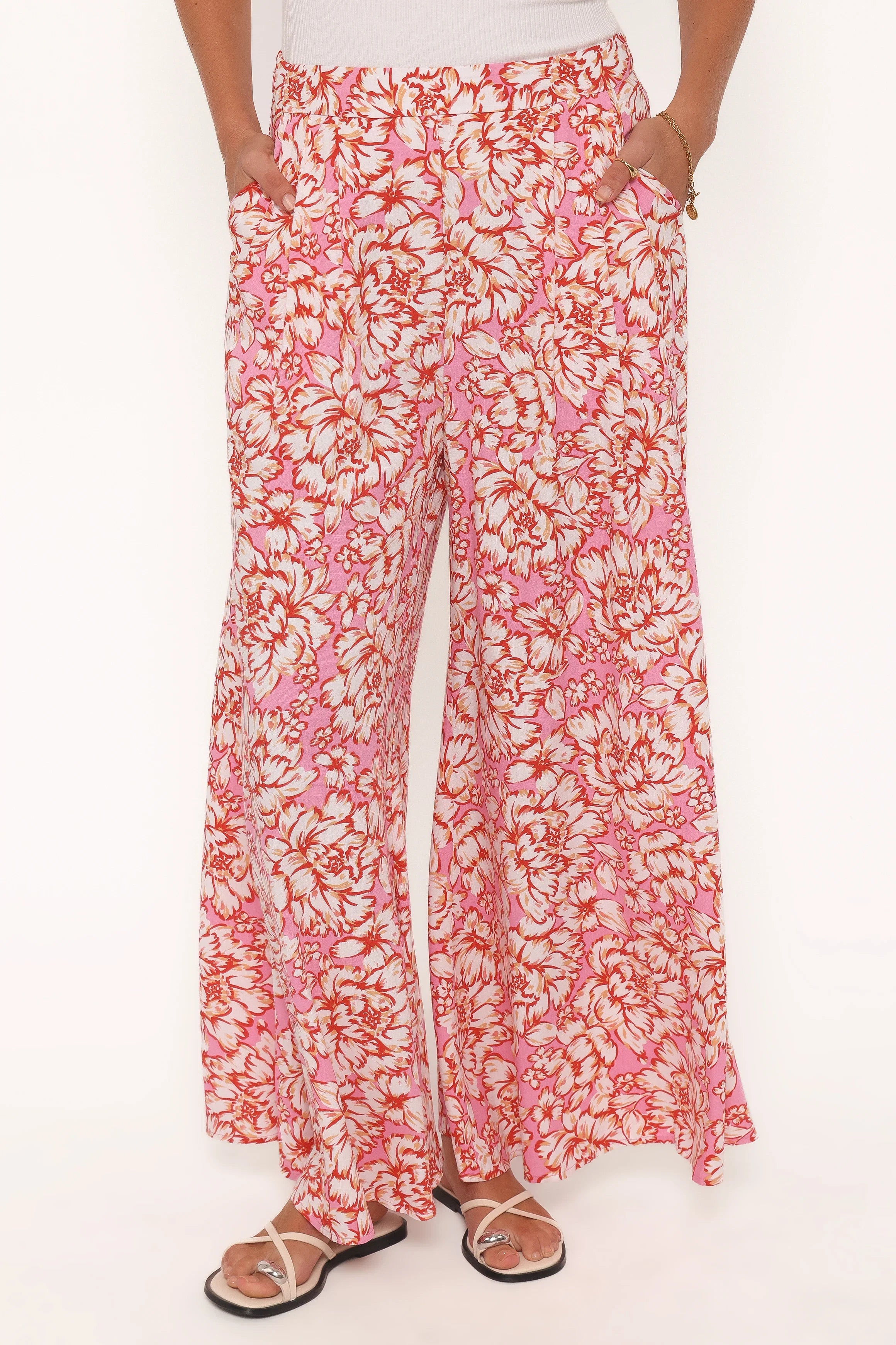 Lessie Pants Pink Floral