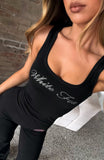 Pillow Talk Club Tank Top Black
