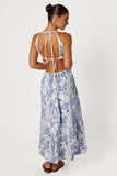 Sena Midi Dress Blue Floral