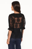 Adhanna Lace Top Black
