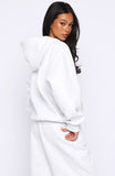 Know What You Want Oversized Hoodie Grey Marle