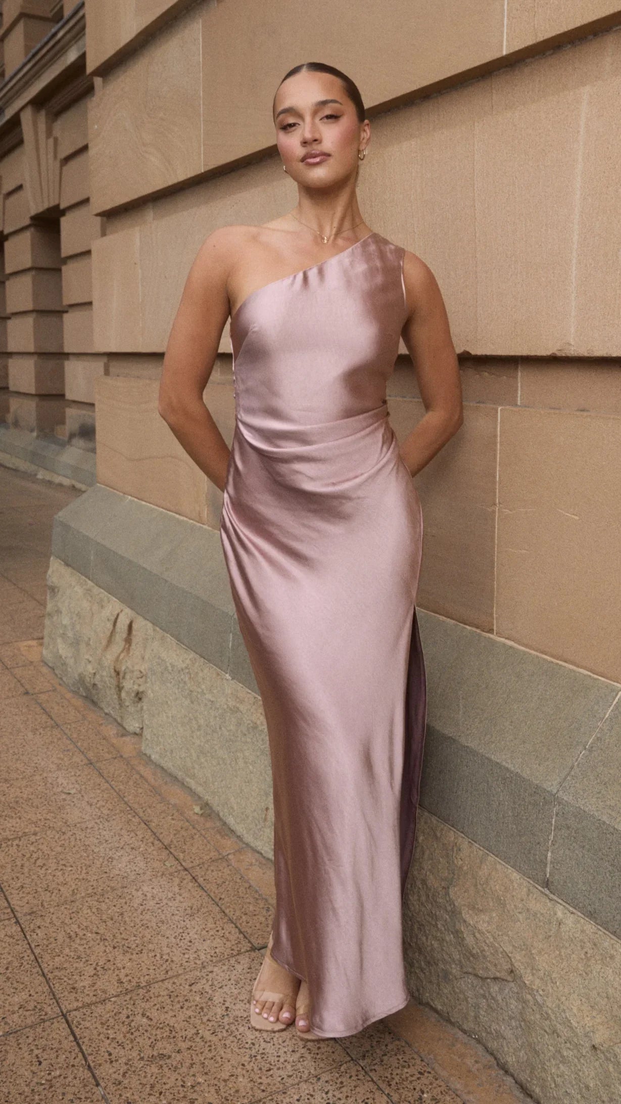 Victoria Maxi Dress Dusty Pink