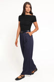 Dean Linen Pants Navy