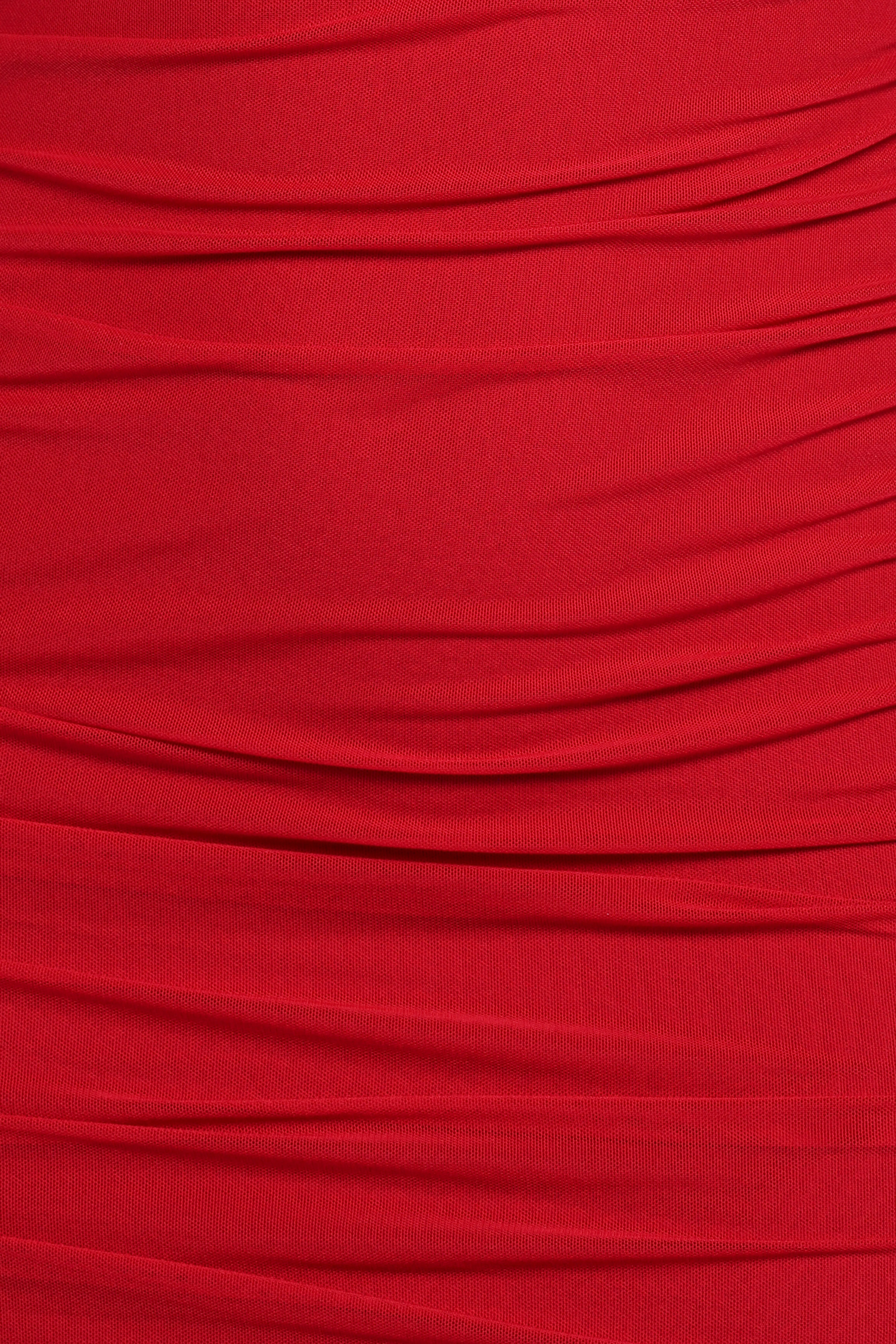 Austin Long Sleeve Mini Dress Red