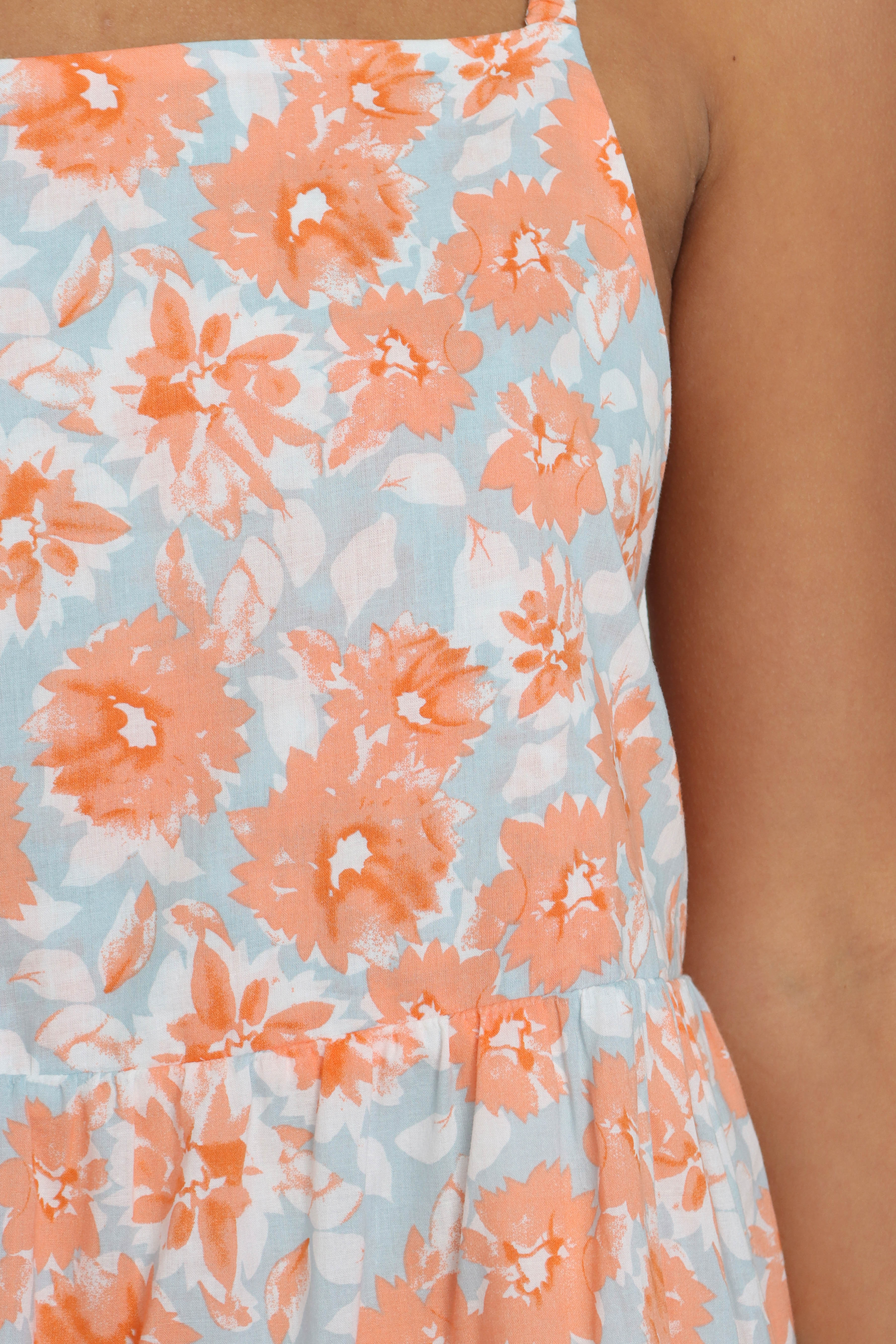 Tawo Dress Orange Floral