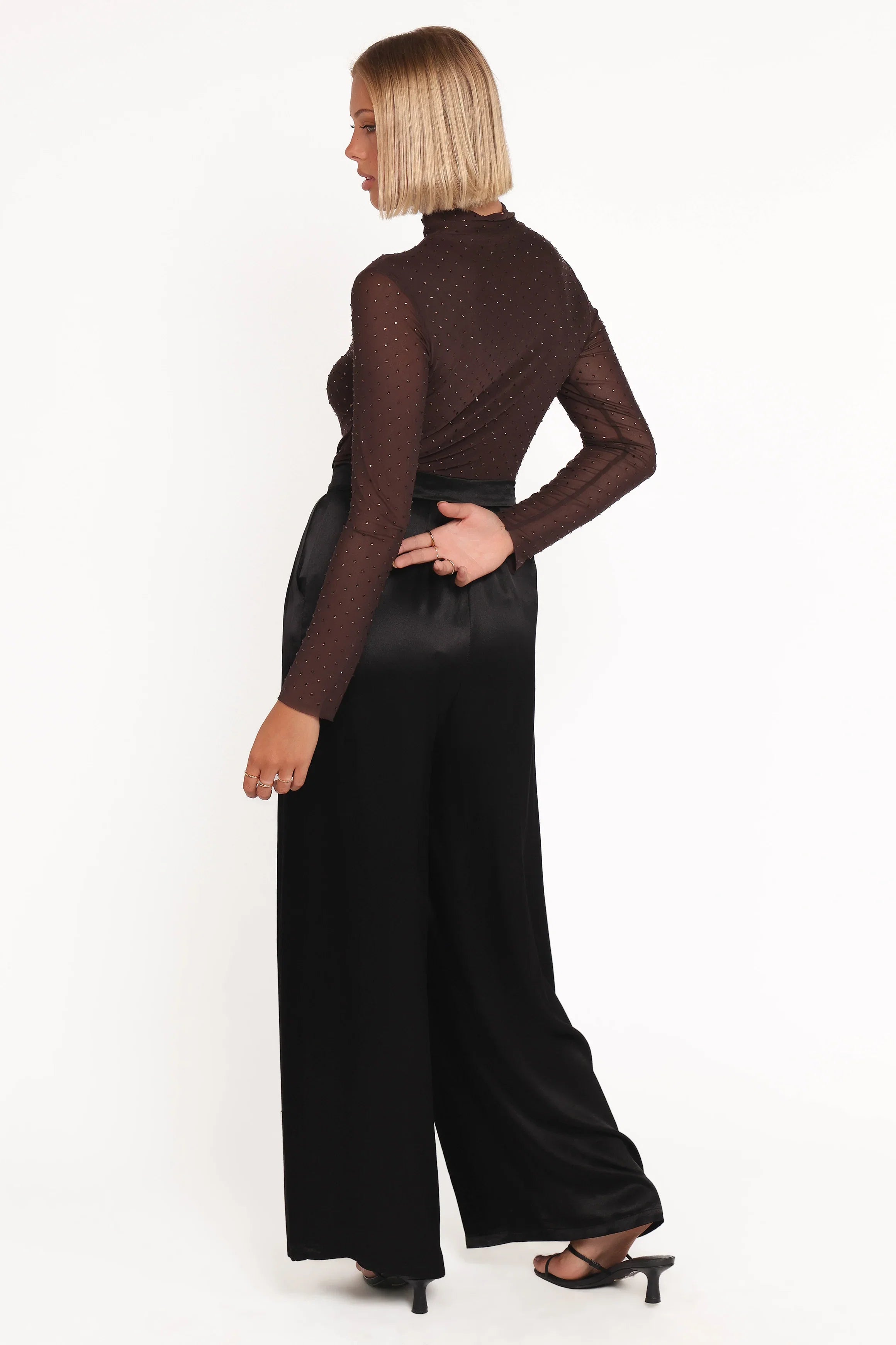 Joyce Wide Leg Pant Black