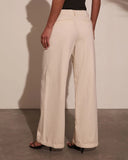 Leema Stretch High Rise Wide Leg Twill Jeans