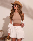 Ritual Moment Eyelet Drawstring Shorts