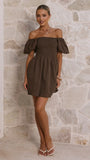 Marissa Mini Dress Brown