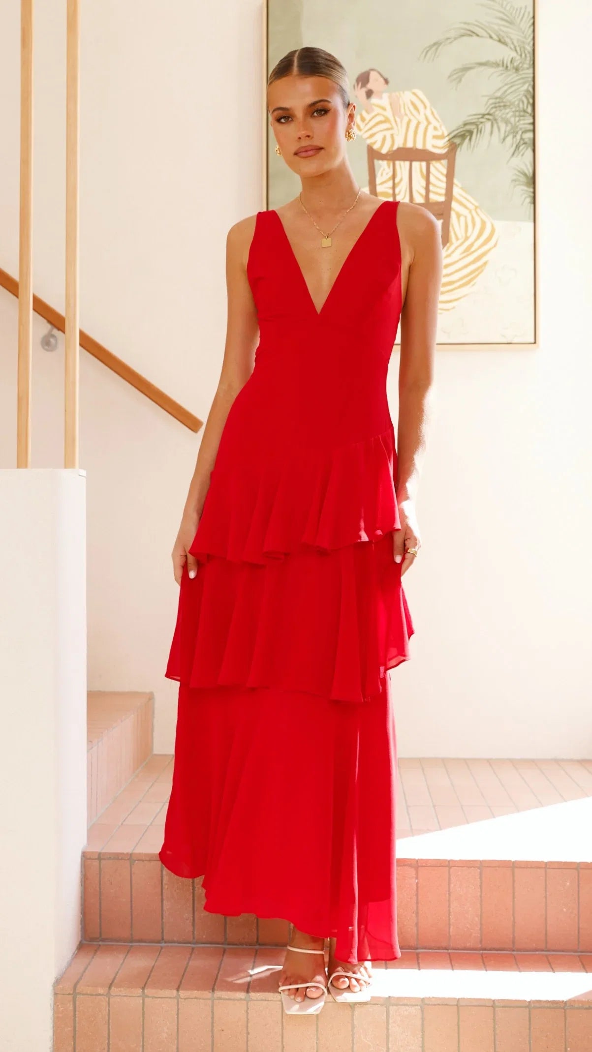 Stasie Maxi Dress Red
