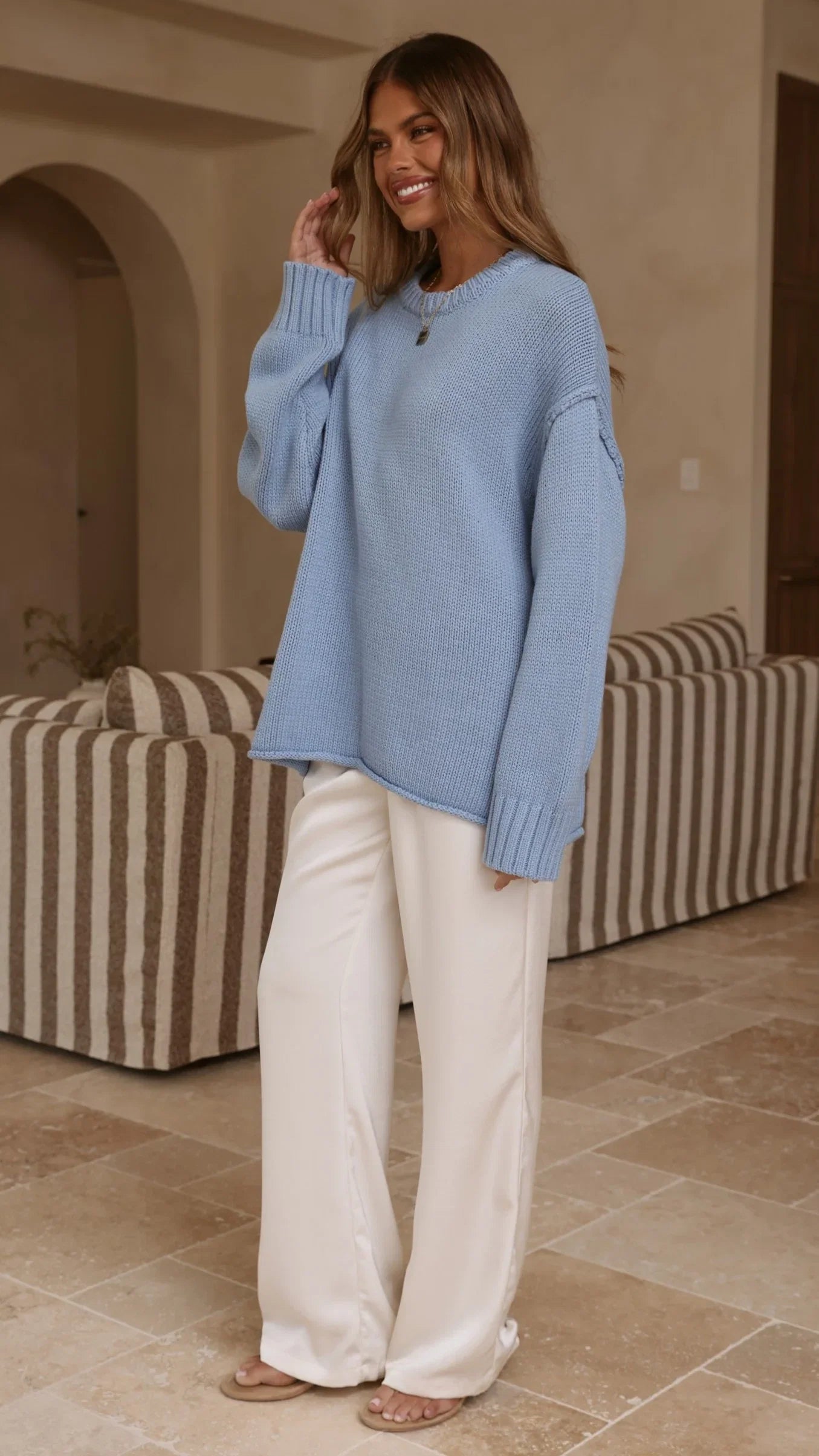 Hayden Knit Jumper Blue