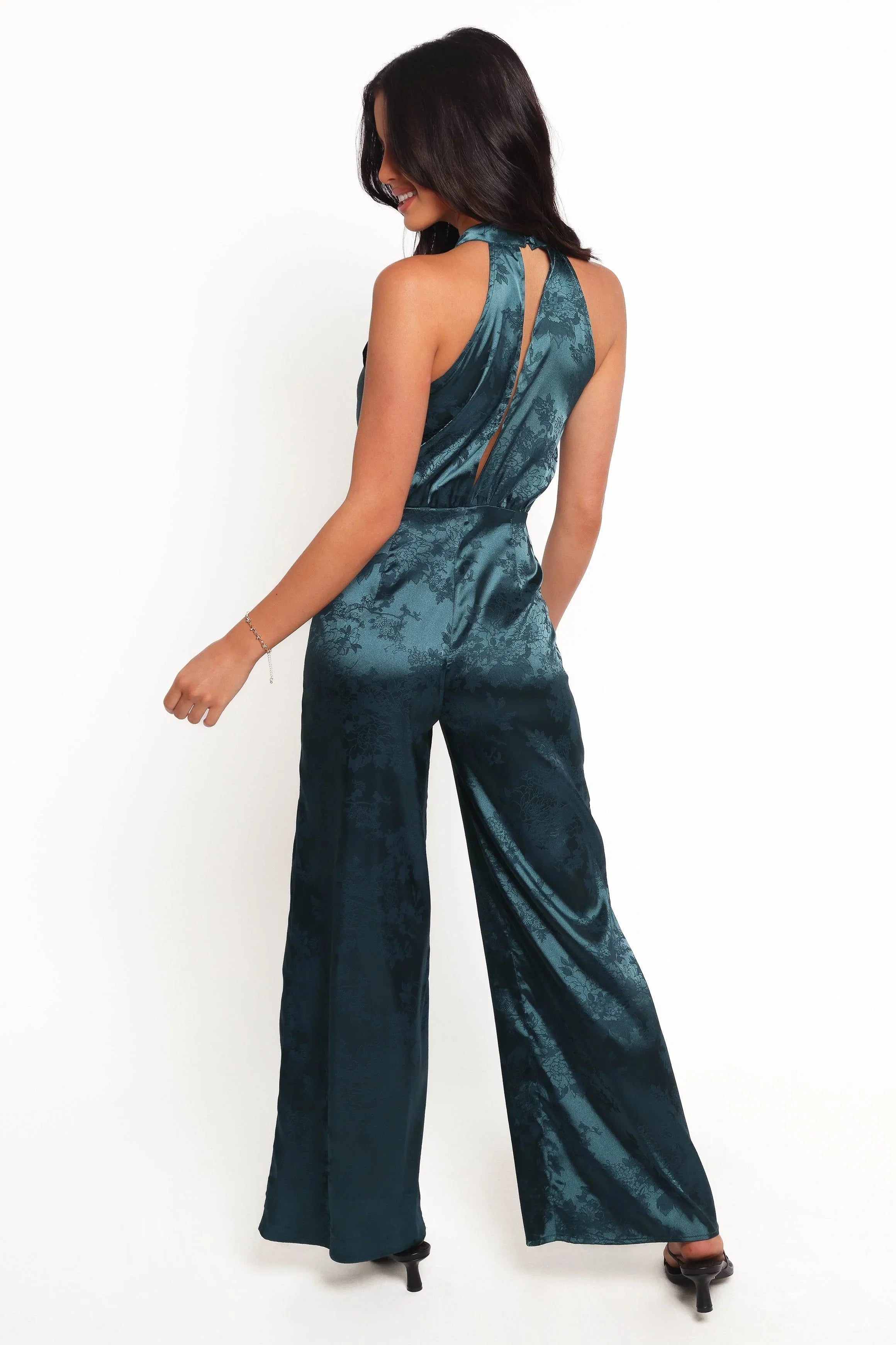 Shellbie High Neck Jumpsuit Teal