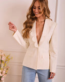 Jaylena Scallop Trim Blazer