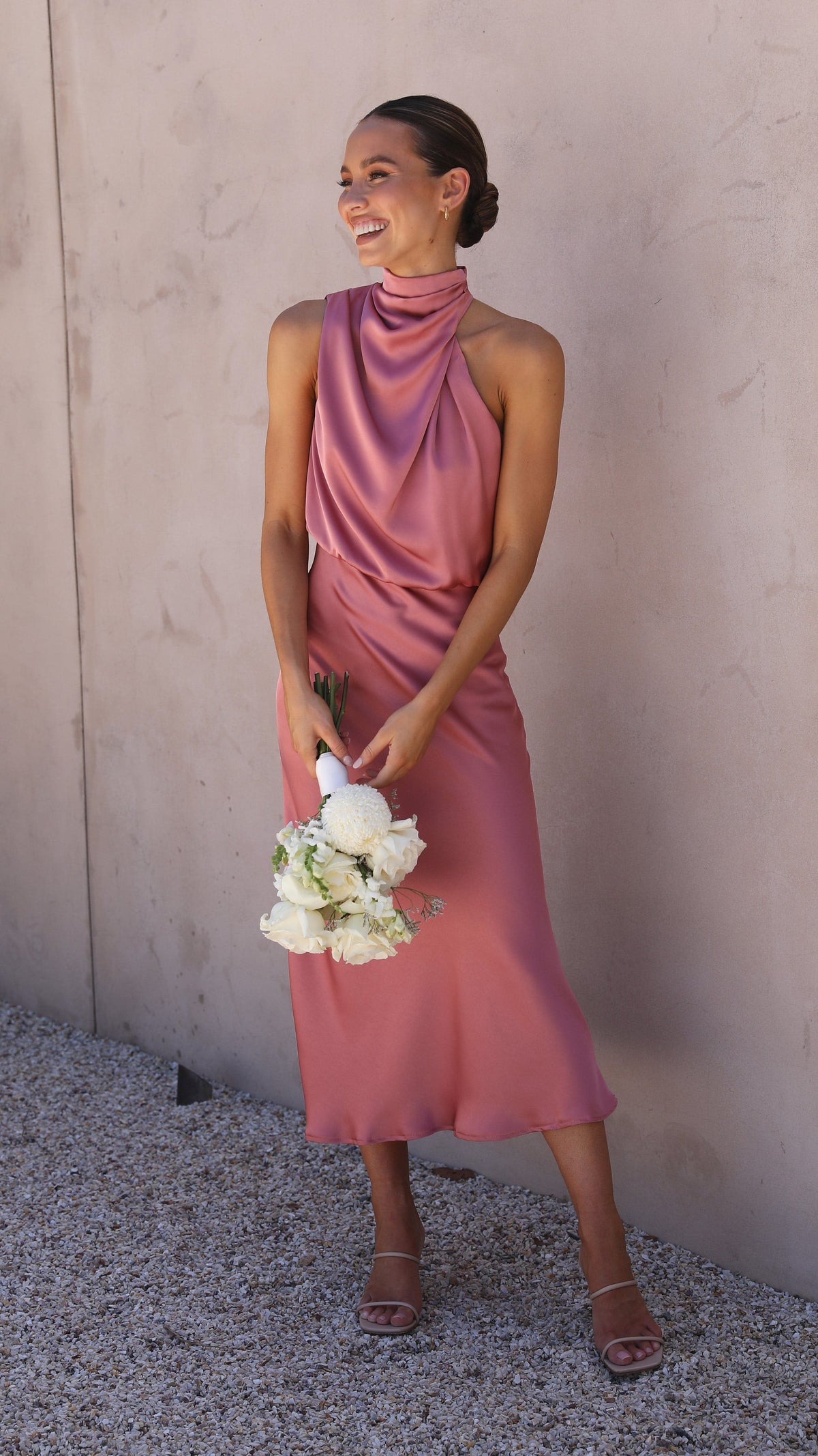 Esther Maxi Dress Baked Rose