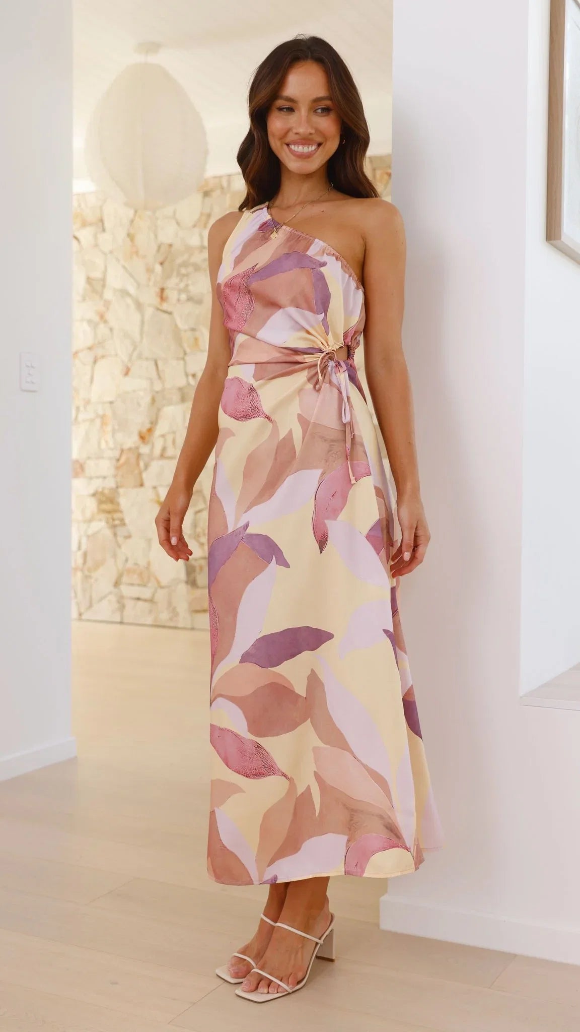 Lana Maxi Dress Pink Purple Floral