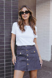Presley Denim Skort Dark Denim