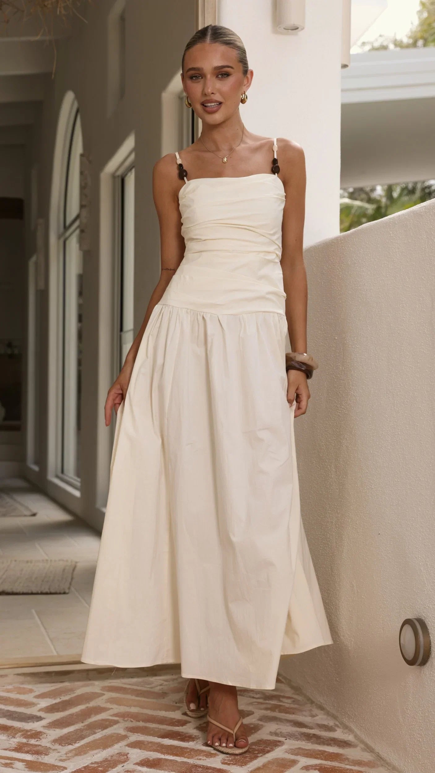 Raziela Maxi Dress Cream