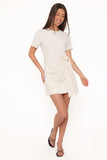 Sonia Mini Dress White Polka Dot