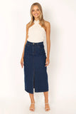 Rana Denim Midi Skirt Dark Denim